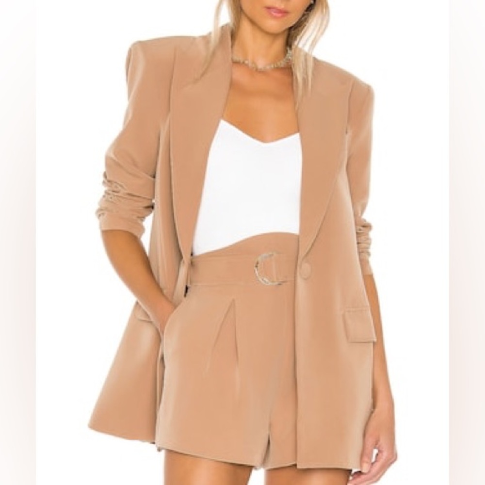 Camila Coehlo Marena Blazer in Nude Toffee